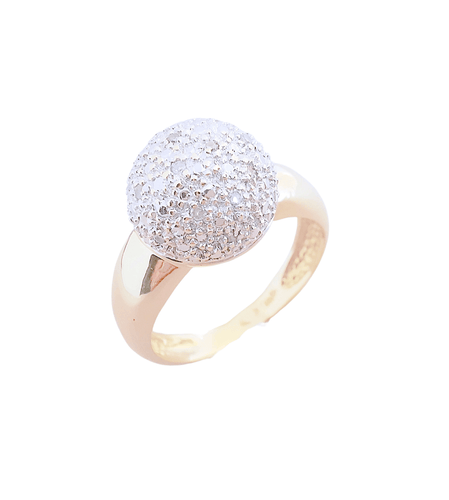 Bague Bague boule en diamants et or 58 Facettes AA 1543
