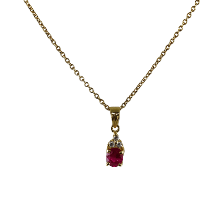 Pendentif Pendentif rubis et diamants 58 Facettes