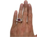 Ring 52 Ring in white gold, pink tourmaline and diamonds. 58 Facettes 22300
