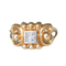 Bague Bague retro or rose et diamant 58 Facettes