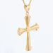 Pendentif Croix en or rose 58 Facettes 21-128