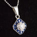 Pendant Art deco pendant calibrated sapphires diamonds 58 Facettes 16-148