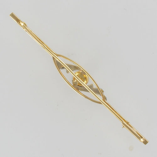 Broche Broche barrette ancienne perle fine 58 Facettes 13-052