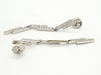 Dinh Van earrings Seventies pendant earrings White gold Diamond 58 Facettes 00045GD