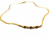 Necklace Necklace English mesh Yellow gold Sapphire 58 Facettes 1161955CD