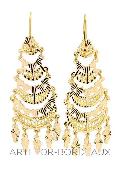 Oriental dangling earrings