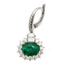 Earrings Earrings in white, emeralds and diamonds 58 Facettes 30397