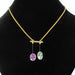 Necklace Old neglected topaz and amethyst necklace 58 Facettes 17-061