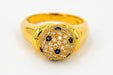 Ring 56 Ring Yellow gold Diamond 58 Facettes 00007GD