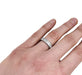 50 Alliance half-turn diamond ring in white gold. 58 Facettes 29811