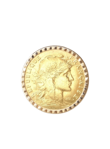Bague Bague pièce Marianne 10 Francs en or jaune 58 Facettes