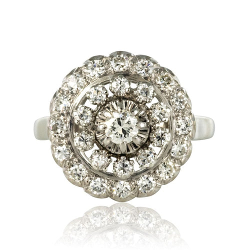 Bague 59 Bague ronde diamants 58 Facettes 19-481-48