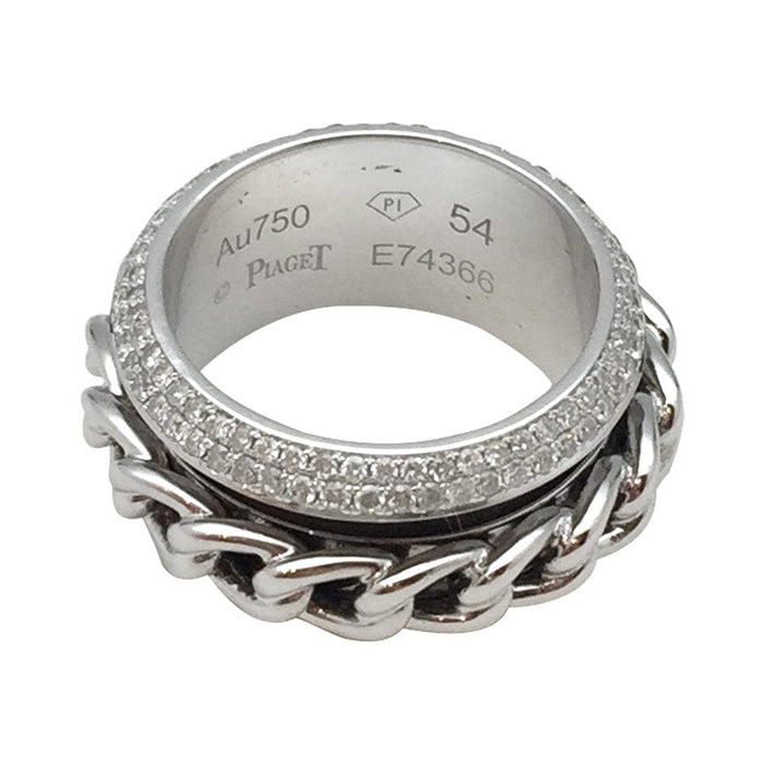 Ring 54 Piaget ring, "Possession", white gold, diamonds. 58 Facettes 29210