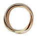 Ring 48 Cartier “Trinity” ring in 3 golds, medium model. 58 Facettes 30342