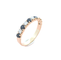 Bague Bague Demi Alliance Saphirs Diamants 58 Facettes AA 1605