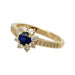 Ring 51 Tiffany&Co ring. daisy in yellow gold, diamonds and sapphire. 58 Facettes 30403