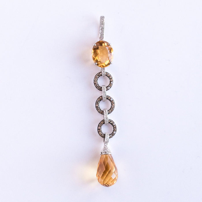 Pendentif Pendentif citrines et diamants 58 Facettes 03-073-2458404