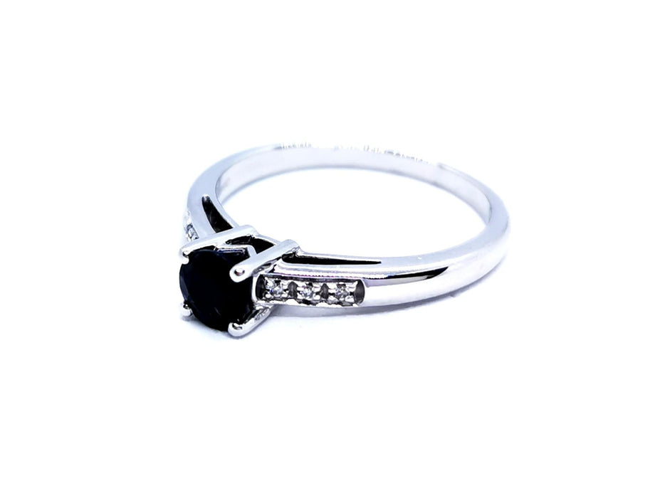 Bague 55 Mauboussin Bague Grand mot d'amour Or blanc Saphir 58 Facettes 876322CN