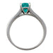 Ring 57 Emerald ring in white gold and diamonds. 58 Facettes 30589