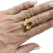 Ring 57 You and me ring in yellow gold, diamond and ruby. 58 Facettes 30192