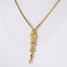 Collier Collier ancien or jaune coulant et main gantée 58 Facettes 20-384