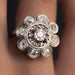 Bague 50 Bague ancienne diamants fleur 58 Facettes 20-281-55