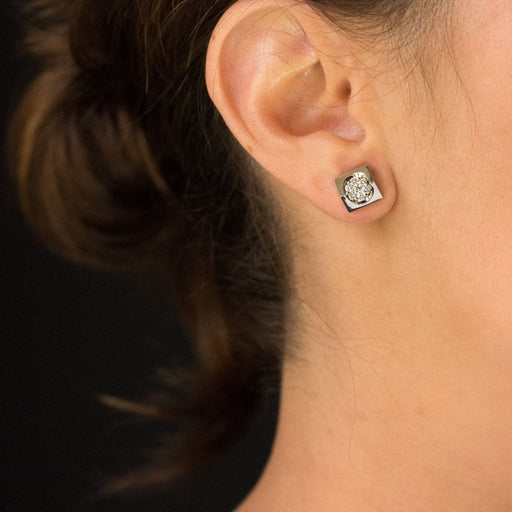 Boucles d'oreilles Boucles d'oreilles diamants géométriques 58 Facettes 18-330