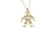 Pendentif Chopard - Collier Pendentif Vintage Happy Clown Diamants Or Jaune 58 Facettes 32460