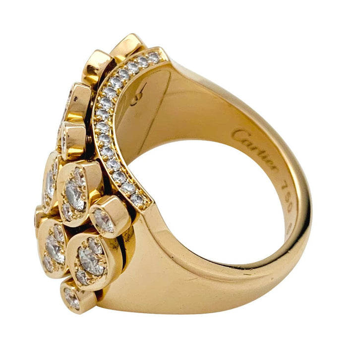 Bague Cartier "Diadea" en or jaune et diamants