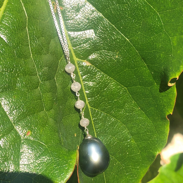 Collier Collier perles de Tahiti et perles de diamant 58 Facettes 20-166