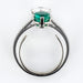 Ring 56 You and me emerald and diamond ring 58 Facettes 19-438-51
