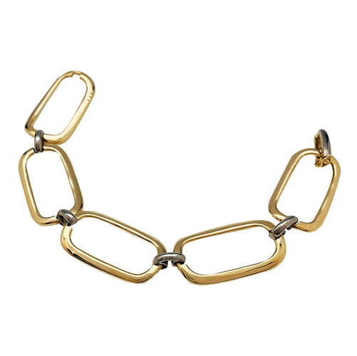 Bracelet Bracelet souple en deux tons d'or. 58 Facettes 30263