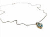 Necklace Chain Necklace + pendant White Gold Topaz 58 Facettes 1141225CD