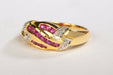 Ring 58 Ring Yellow gold Ruby 58 Facettes 00188CN