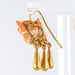 Earrings Coral and gold angel earrings 58 Facettes 19-260