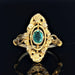 Ring 51 Old marquise emerald ring 58 Facettes 21-077-51