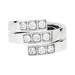 Ring 53 Cartier ring, “Tectonique”, in white gold and diamonds. 58 Facettes 30115