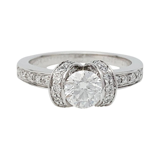 Bague 48 Bague Tiffany&Co. "Ribbon" en platine, diamant 0,55 carat. 58 Facettes 29796