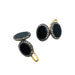 Cufflinks 1910 cufflinks in gold, silver, onyx and diamonds. 58 Facettes 30254