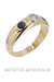 Ring 60 Sapphire and diamond bangle ring 58 Facettes 31381