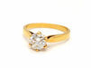 Bague 57 Bague Solitaire Or jaune Diamant 58 Facettes 813001CN