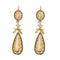 Boucles d'oreilles Pendants d'oreilles anciens citrines et émail noir 58 Facettes 19-609