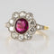 Bague 55 Bague rubis entourage diamants 58 Facettes CQ596-51