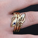Ring 68 Old men's ring with sapphire diamond snakes 58 Facettes 20-524-65
