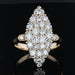 Bague 51 Bague marquise diamants vintage 58 Facettes DV2107-51