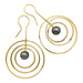 Earrings “Galaxy” dangling earrings in yellow gold and pearls. 58 Facettes 30551