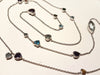 Necklace Long Necklace White Gold Sapphire 58 Facettes 00017GD