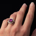Bague 56 Bague saphir rose diamants tourbillon 58 Facettes CS1046-52