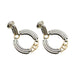 Earrings Boucheron earrings in yellow gold and silver. 58 Facettes 30415