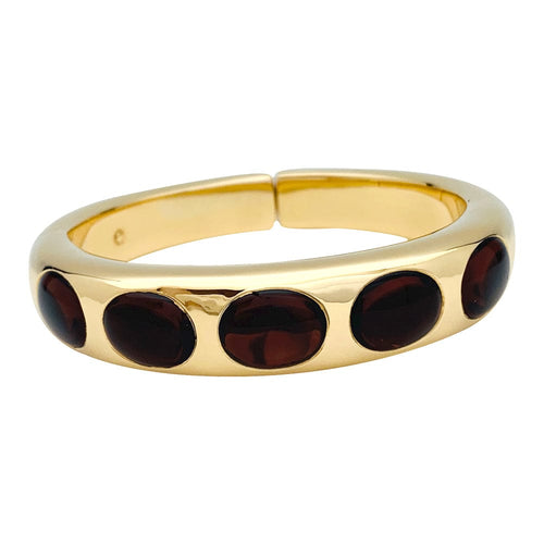 Bracelet Bracelet Pomellato "Bisanzio" en or jaune et grenats. 58 Facettes 29857